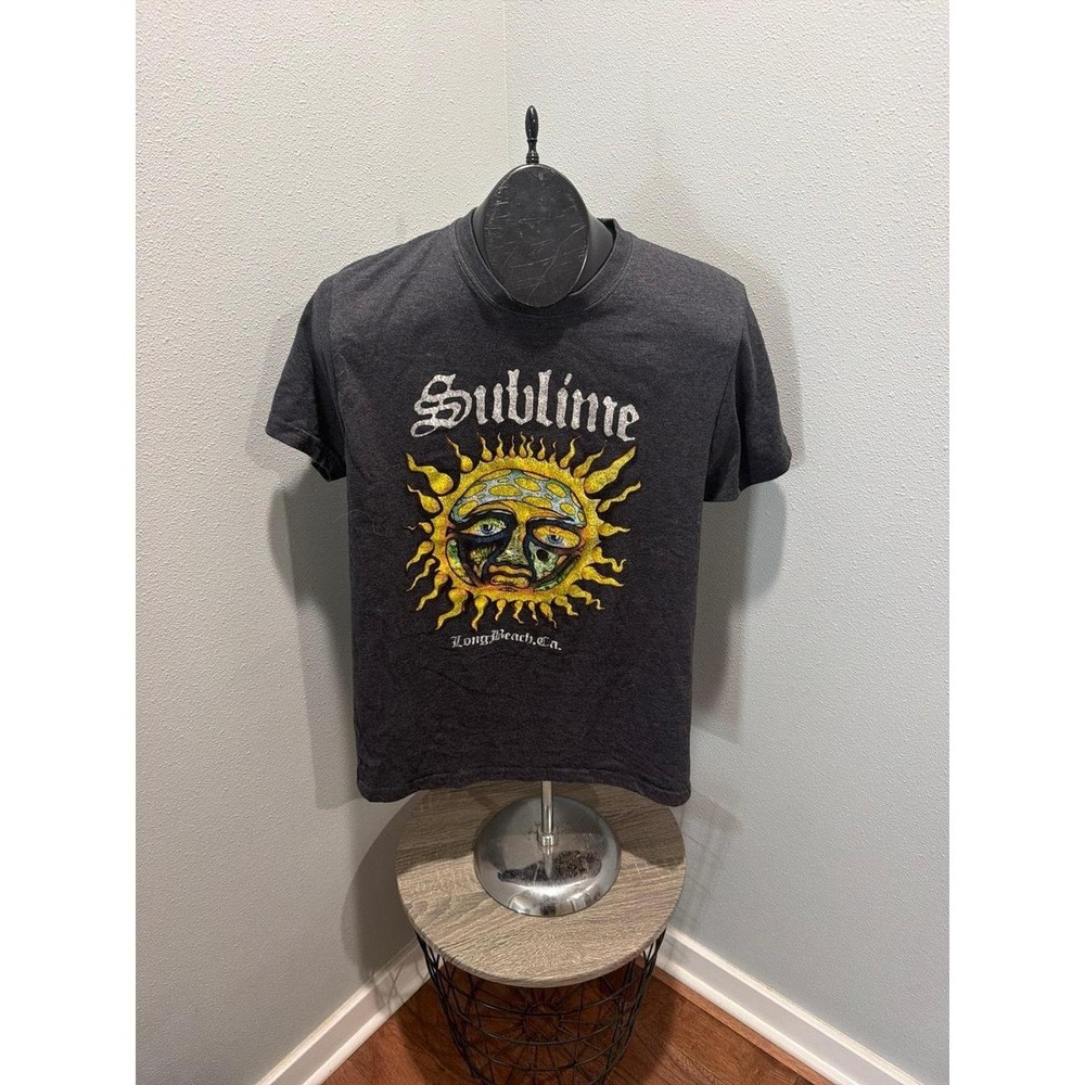 Sublime Sun Logo Dark Gray Tshirt Size Large